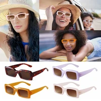 trendy eyewear uv400 protection square frame sunglasses for women rectangle sunglasses glasses mens shades