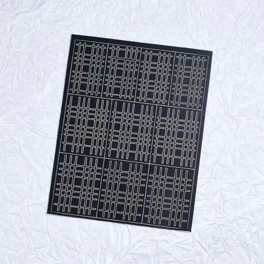 Акриловая наклейка для ногтей 6 листов ромба квадратная рыба леопардовая полоса