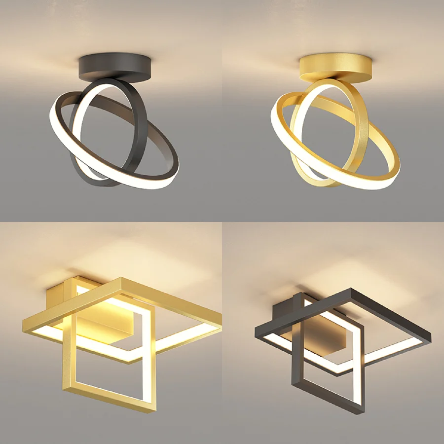 

Modern Creative Ceiling Light Round Geometric Indoor Aisle Atmosphere Light Corridor Lighting Balcony Cloakroom LED Ceiling Lamp
