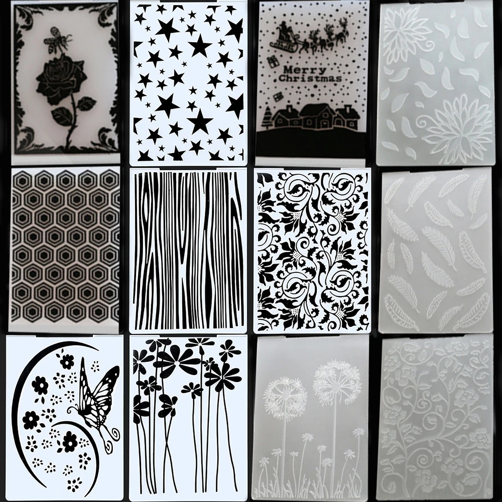 15-стильная Пластиковая Папка Для Тиснения Сделай Сам Художественные Поделки