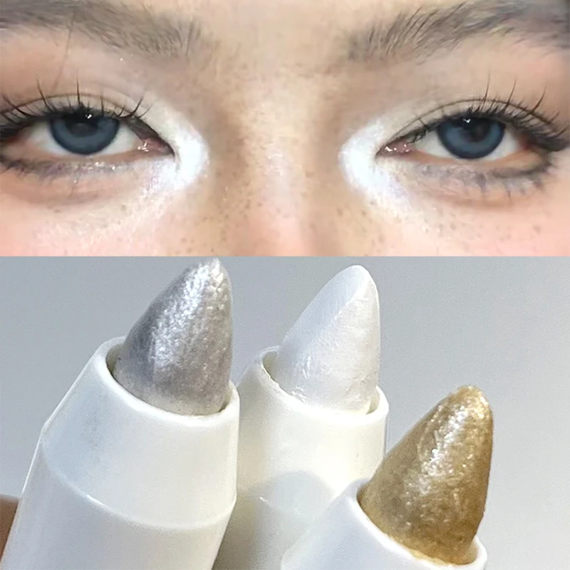 Waterproof Long Lasting Brighten Lying Silkworm Eyeshadow Stick Facial Makeup Cosmetics