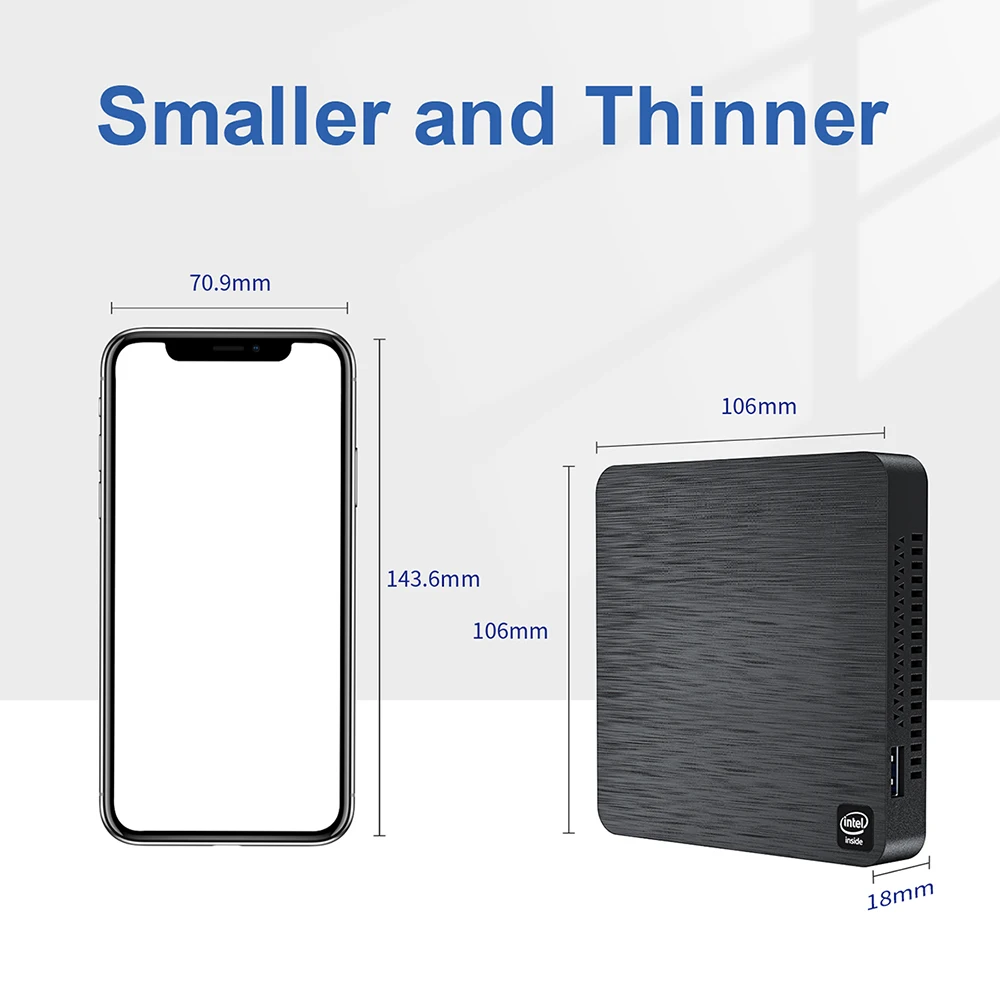 Beelink T4 Pro мини ПК Intel Celeron N3350 2 4 ГГц Windows 10 Гб + 64 ГБ 4/5 8 ггц WiFi BT4.0 4K Настольный