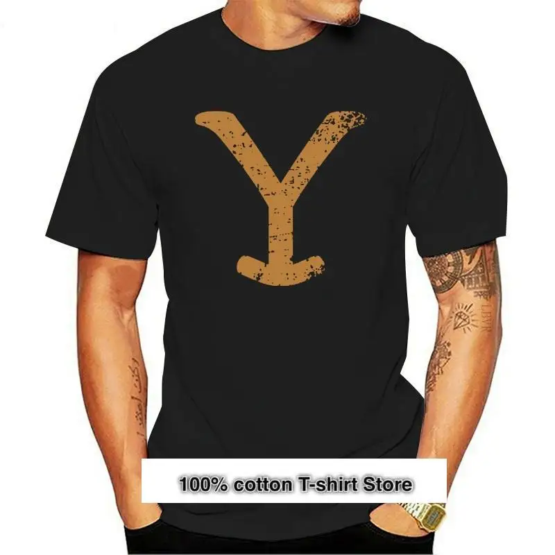 

Camiseta Vintage de Yellow Stone para hombre y mujer, camisa con estampado personalizado, negra y azul marino, novedad
