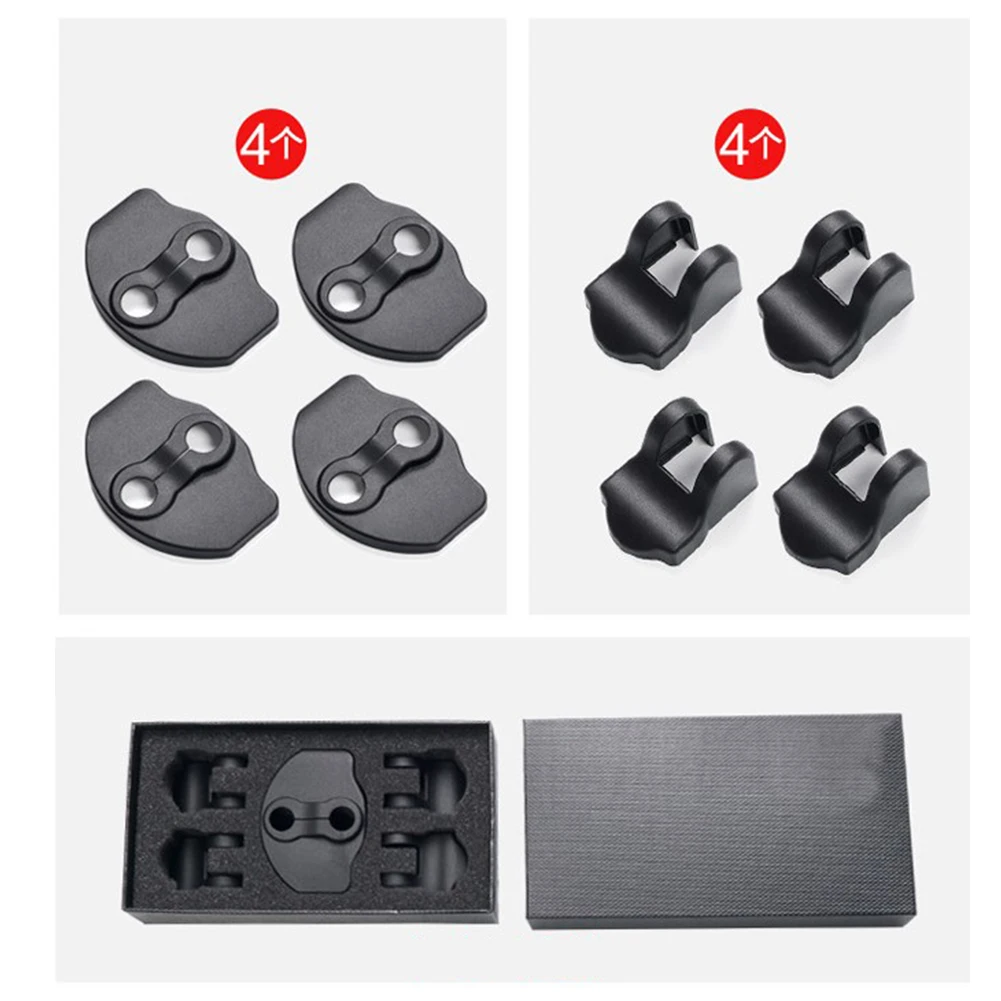 

Car Door Lock Cover Protect Buckle Cover Latch Stop Anti Rust For For Tesla Model Y 2021 2022 Car Sticker Ar Accessories