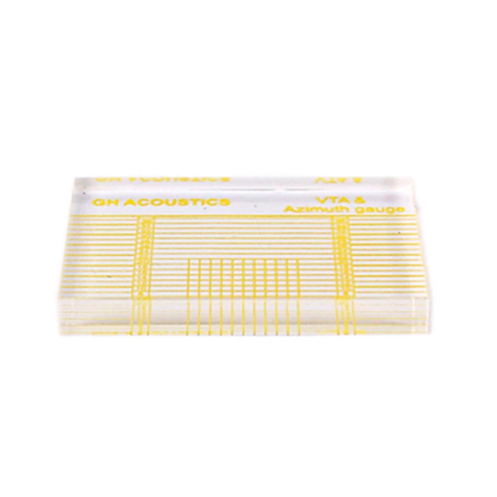 

Azimuth Ruler Turntable Cartridge Alignment Accessory Measuring Tools Contrast Protractor Transparency Anti-Break