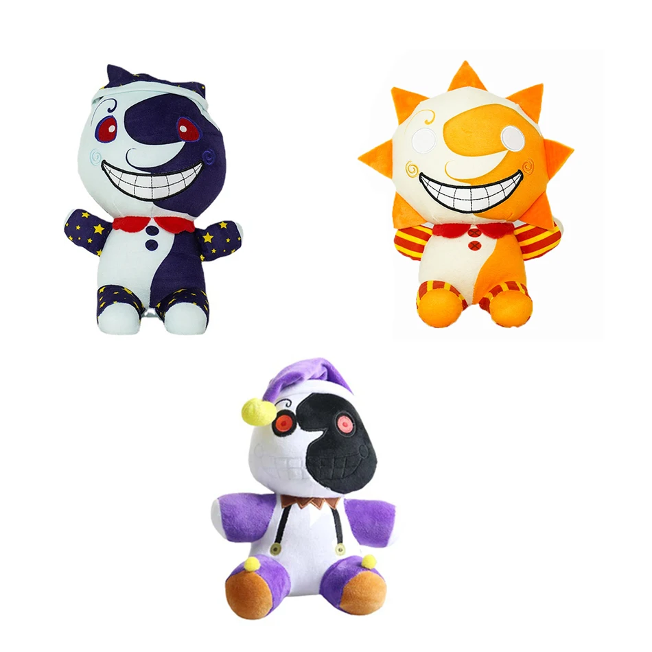 

2022 New Fnaf Sundrop Plush Toys Security Breach Sunrise Moondrop BOSS Goat Plush Toy Game Dolls Gift Demon Slayer Object