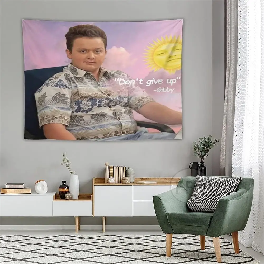 Noick Gibby из icpearl гобелен Настенный декор Fuuny Meme эстетические гобелены коврик для