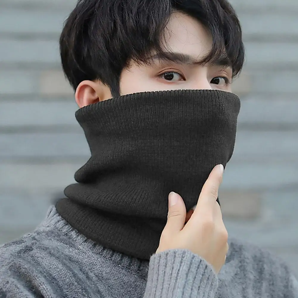 Однотонный теплый шарф