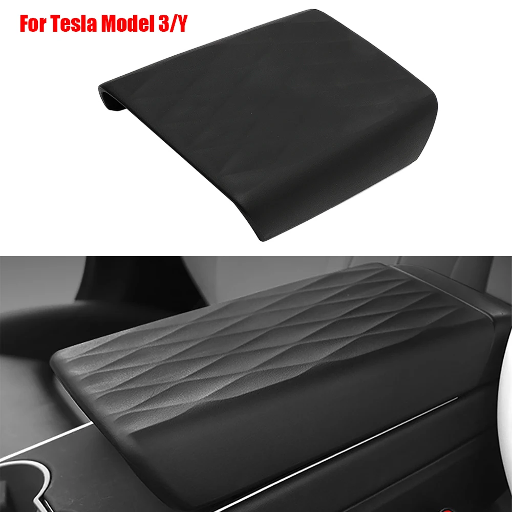 

Крышка подлокотника центральной консоли автомобиля, крышка подлокотника для Tesla Model 3, Tesla Model Y TPE, устойчивый к царапинам, износостойкий подлокотник, модификация коробки