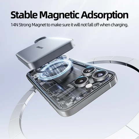 MOVESPEED S20Plus 20000 мАч Магнитный внешний аккумулятор с беспроводной зарядкой и кабелем USB C для внешнего аккумулятора MagSafe для iPhone