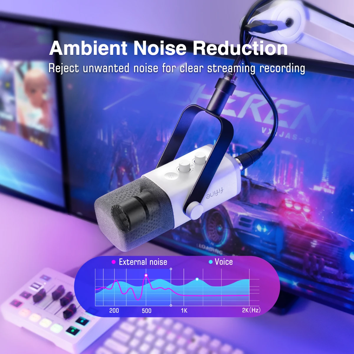 FIFINE USB/XLR Динамический микрофон Ampligame AM8