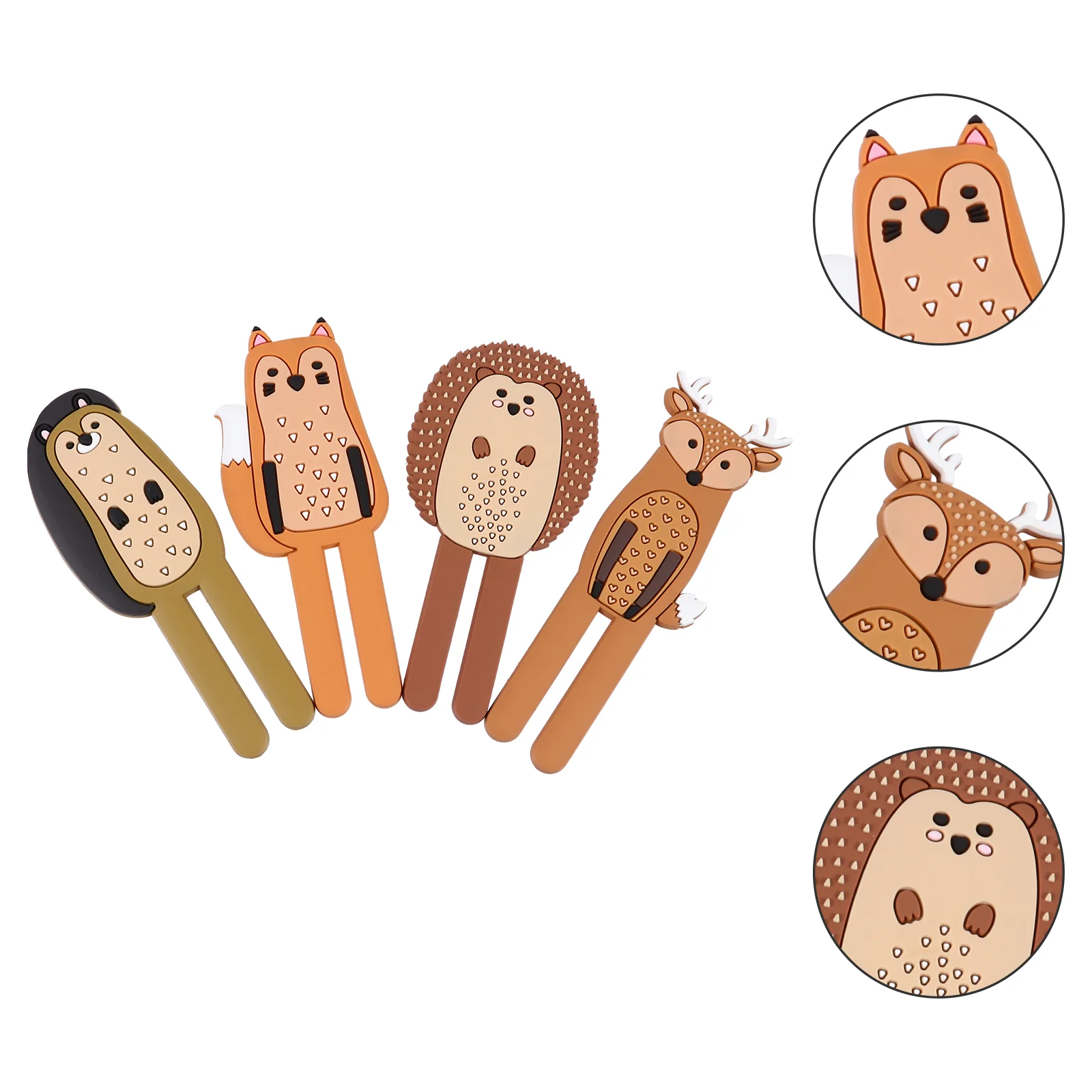 

4pcs Magnet Stickers Practical Cartoon Creative Fridge Accessories Kitchen Sticker Home decor