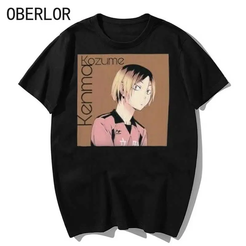 

Kenma Kozume Haikyuu новые футболки с рисунком аниме, топы в стиле ретро, стиль ретро, для мужчин и женщин, свободная уличная одежда унисекс