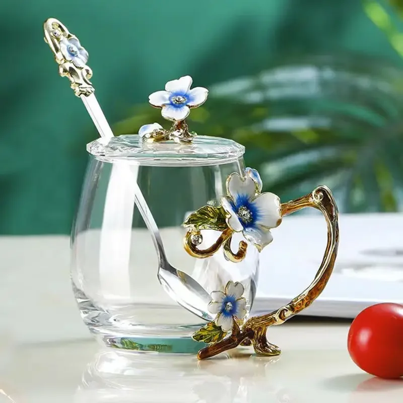 

European Enamel Mug Coffee Cups Christmas Gift Beautiful Tea Cups Glass Beer Cup of Drinking Original Mugs Free Shipping Cupshe