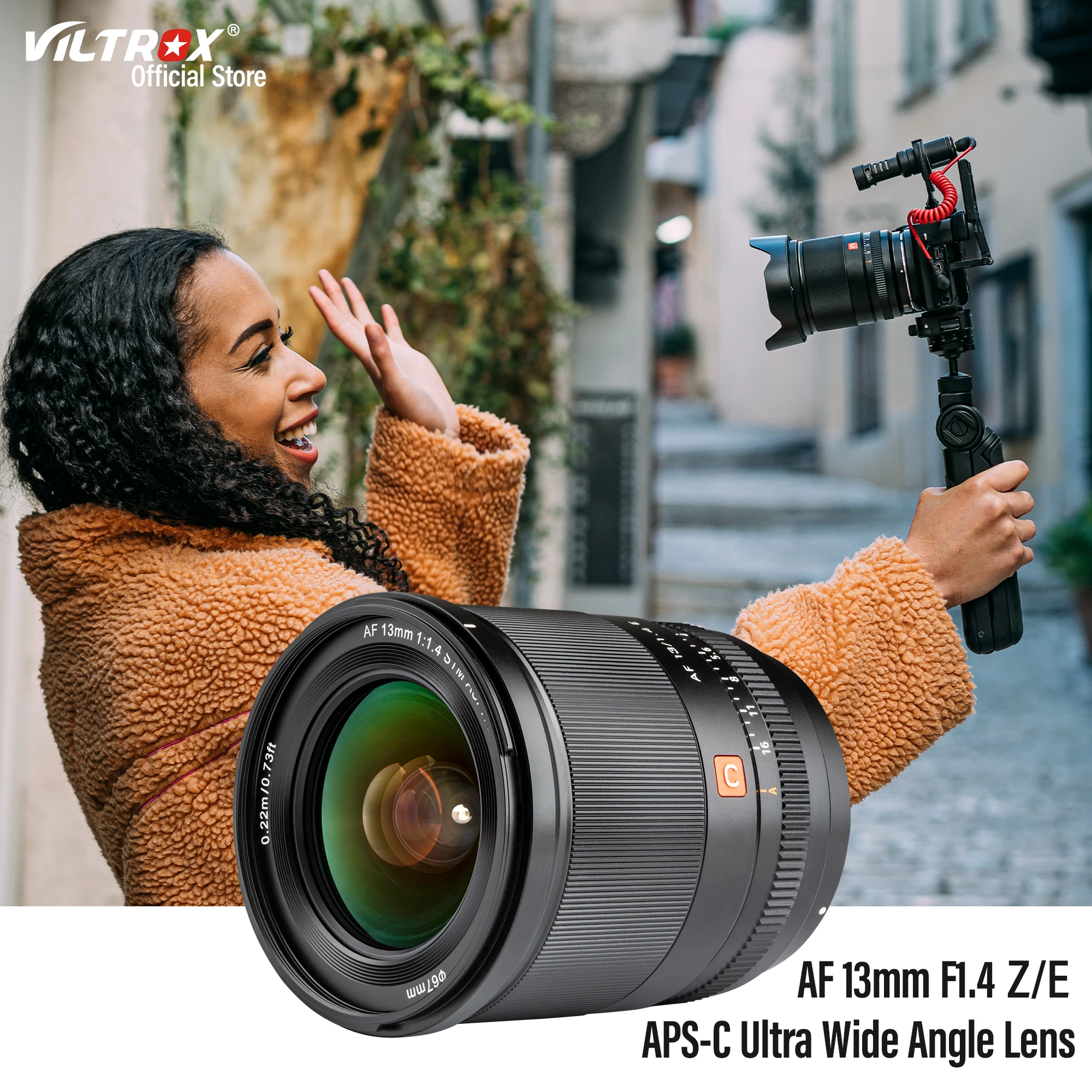 Viltrox 13 мм F1.4 Fuji X с автофокусом ультра широкоугольный объектив Большая диафрагма