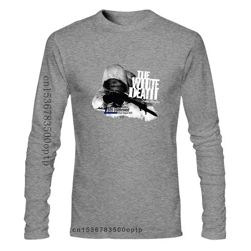 

Мужская одежда New Simo Hayha Finland снайперская Мужская черная футболка Размеры S M L XL 2XL 3XL мужские женские Топы Футболка