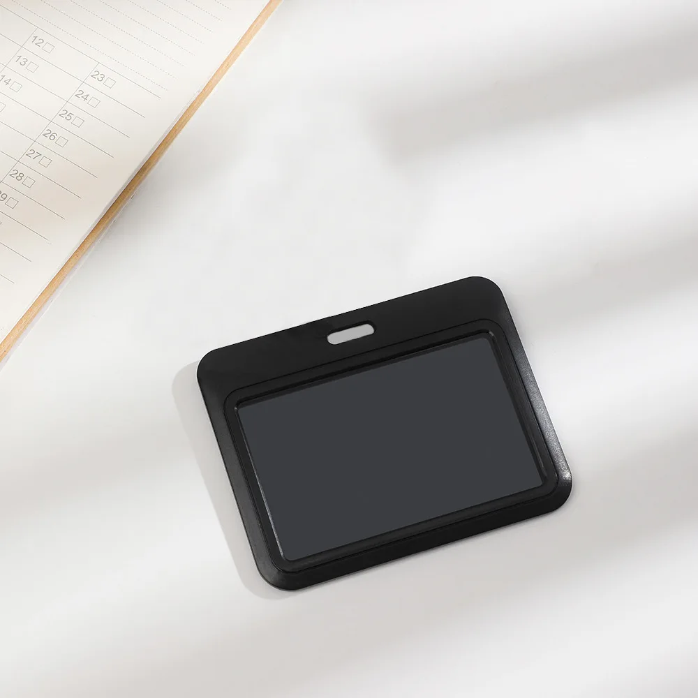 

Черная школьная карта для учеников, чехол с защитой от потери, 3 дюйма, держатель для фотографий в стиле K-POP, Маленькая подвеска