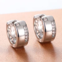 new fashion zircon stud earrings for women charm small hoop earrings women wedding engagement party accessories gifts jewelry