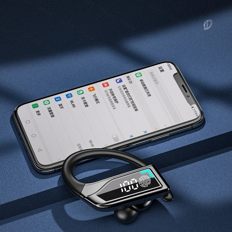 TWS-стереонаушники Q8 с поддержкой Bluetooth и светодиодным дисплеем |