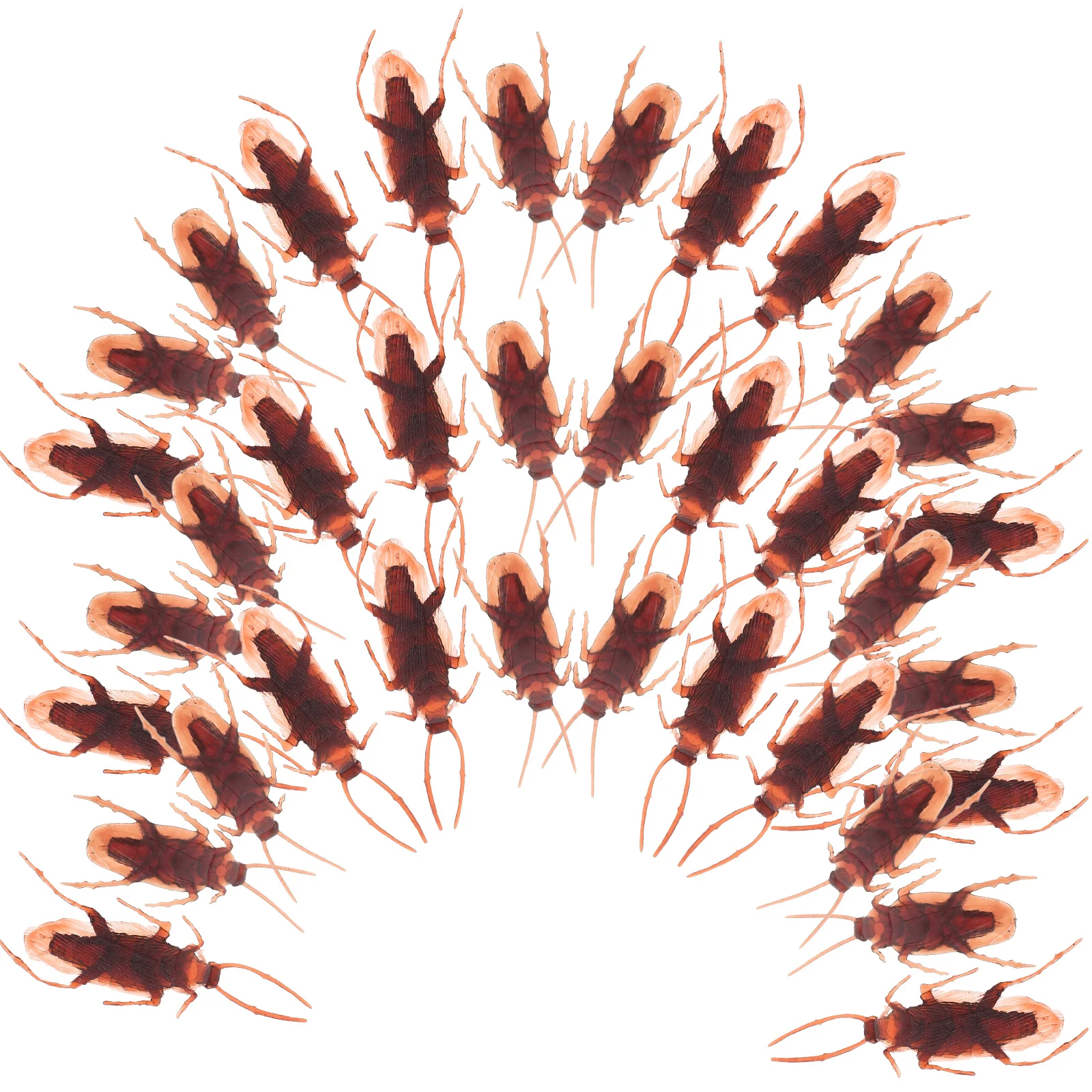 

100 Pcs Cockroach Bug Party Trick Toy Game Decor Halloween Toys Decorate Fake Plastic Scary Prop