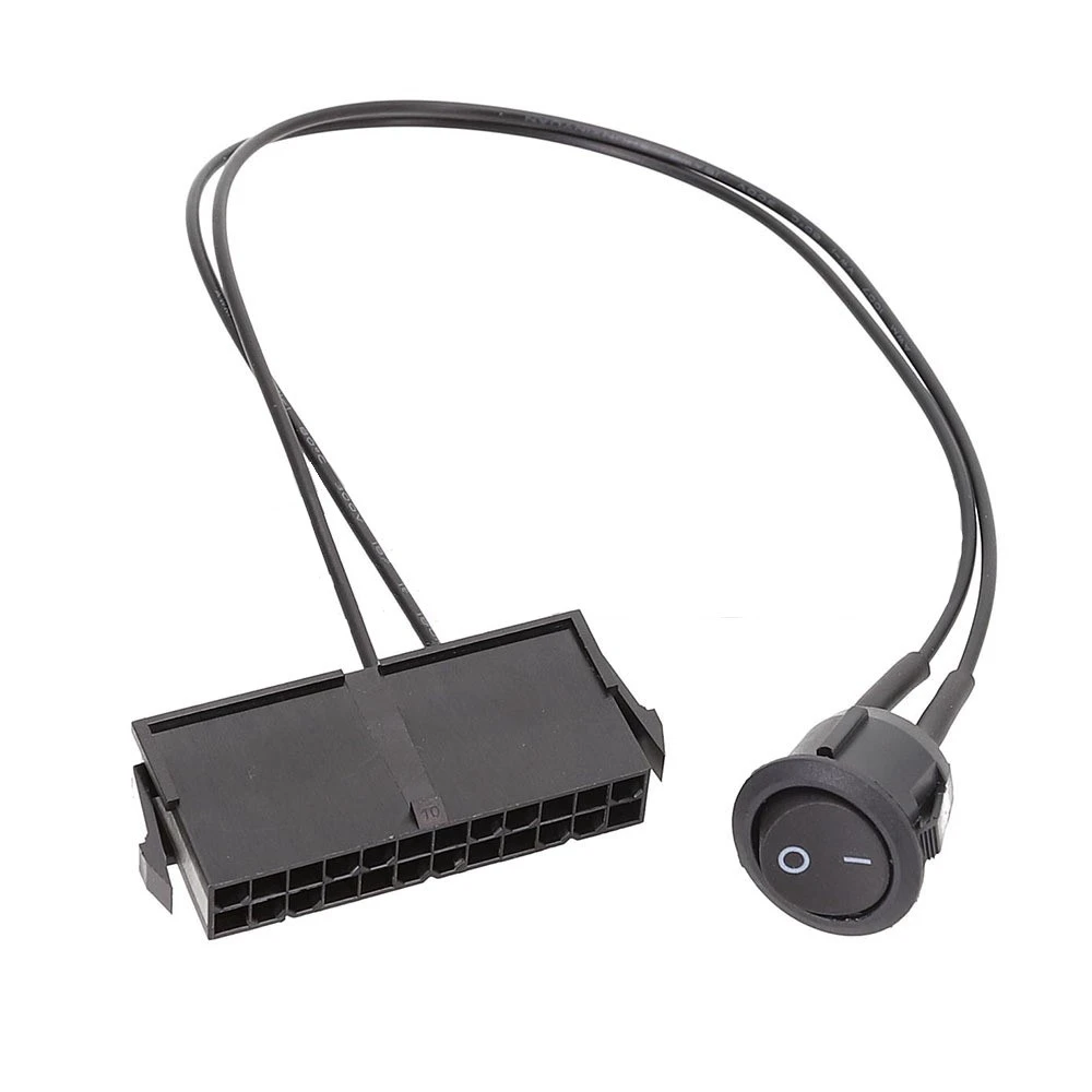 24-контактный разъем ATX PSU источник питания стартер тестер Запуск Перемычка вкл.