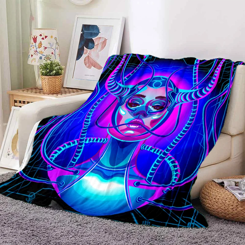 

The Mermaid Princess astrology Flannel Soft Plush Sofa Bed Throwing Blankets Plush Throwing Blanket constellation Blankets