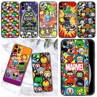 marvel cartoon cute phone case for iphone 11 12 13 mini 13 14 pro max 11 pro xs max x xr plus 7 8 silicone cover