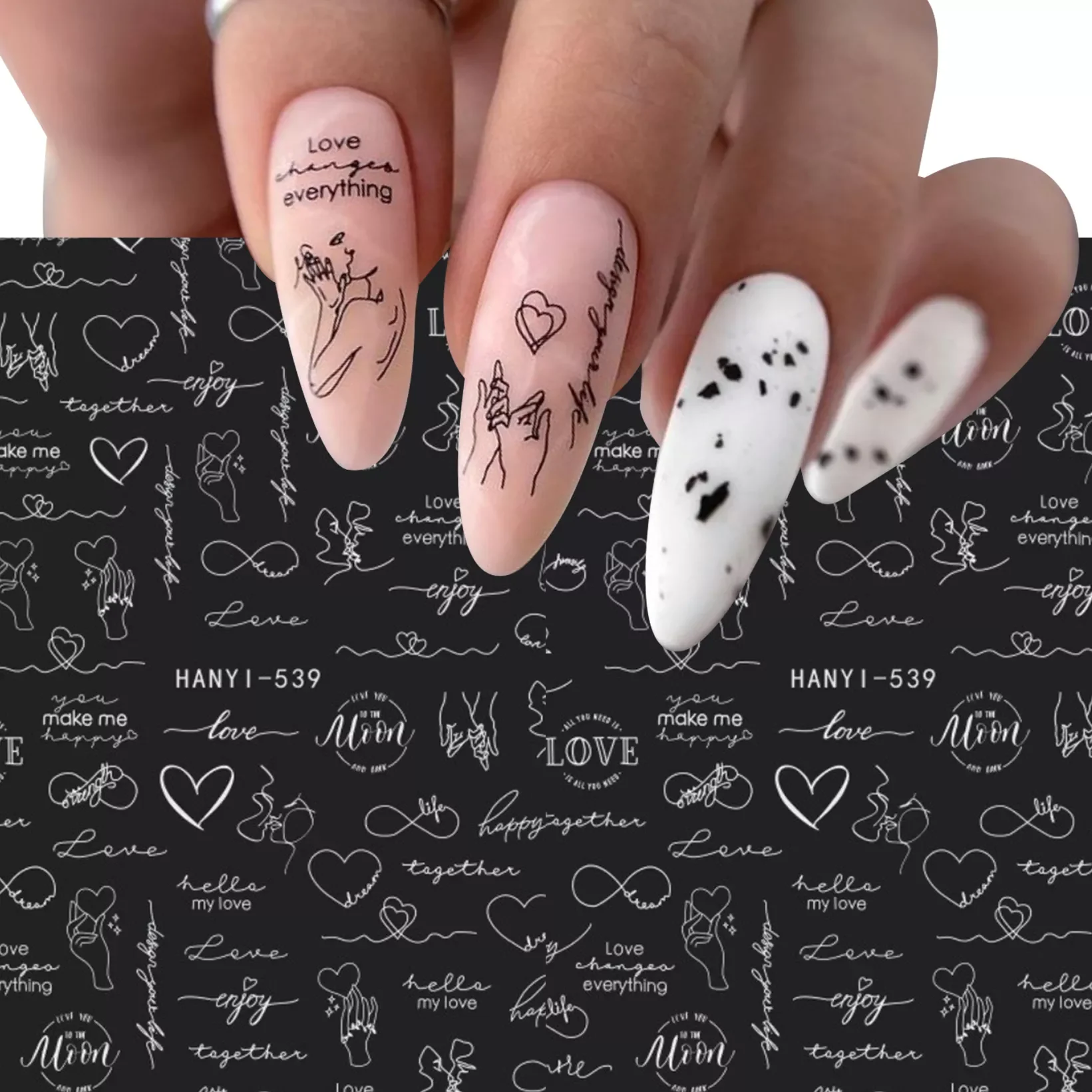 

White Leaf Flowers Plant Nail Polish Equipment Nail Stickers Nail Supplies Decorations Accesoires Nails Stickers Decal