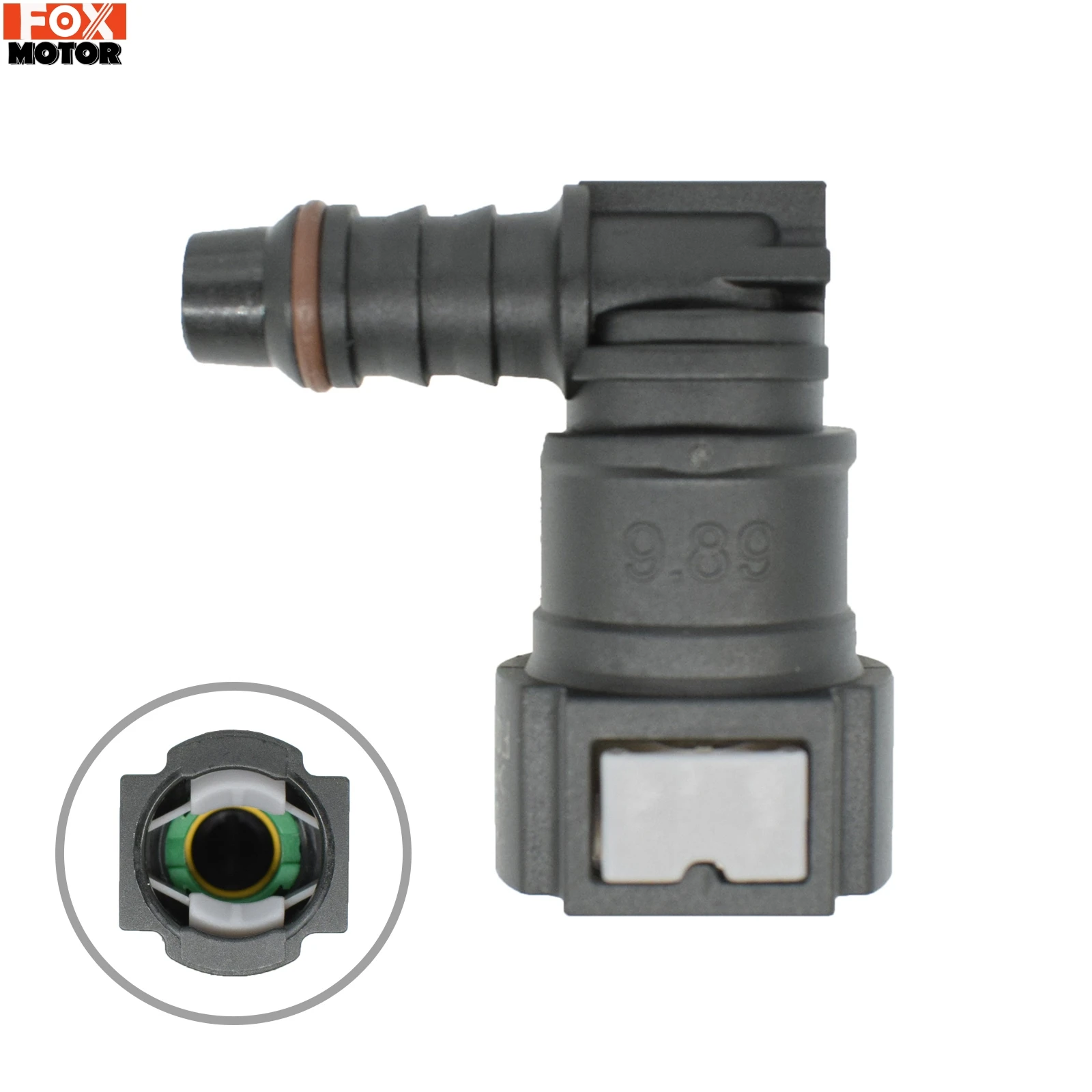 

9,89 8 мм автомобильный коленчатый соединитель топливного шланга, нейлоновый соединитель для мотоциклетного шланга, быстроразъемный соединительный разъем, автомобильные аксессуары, фитинг