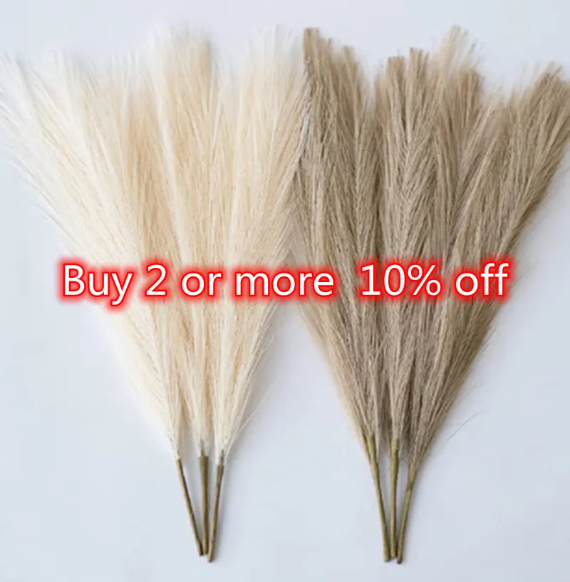 

1PCS Pampas Grass Simulation Reed Grass Wedding Decoration Home Bedroom Accessories Wedding Guide Photo PropBackground