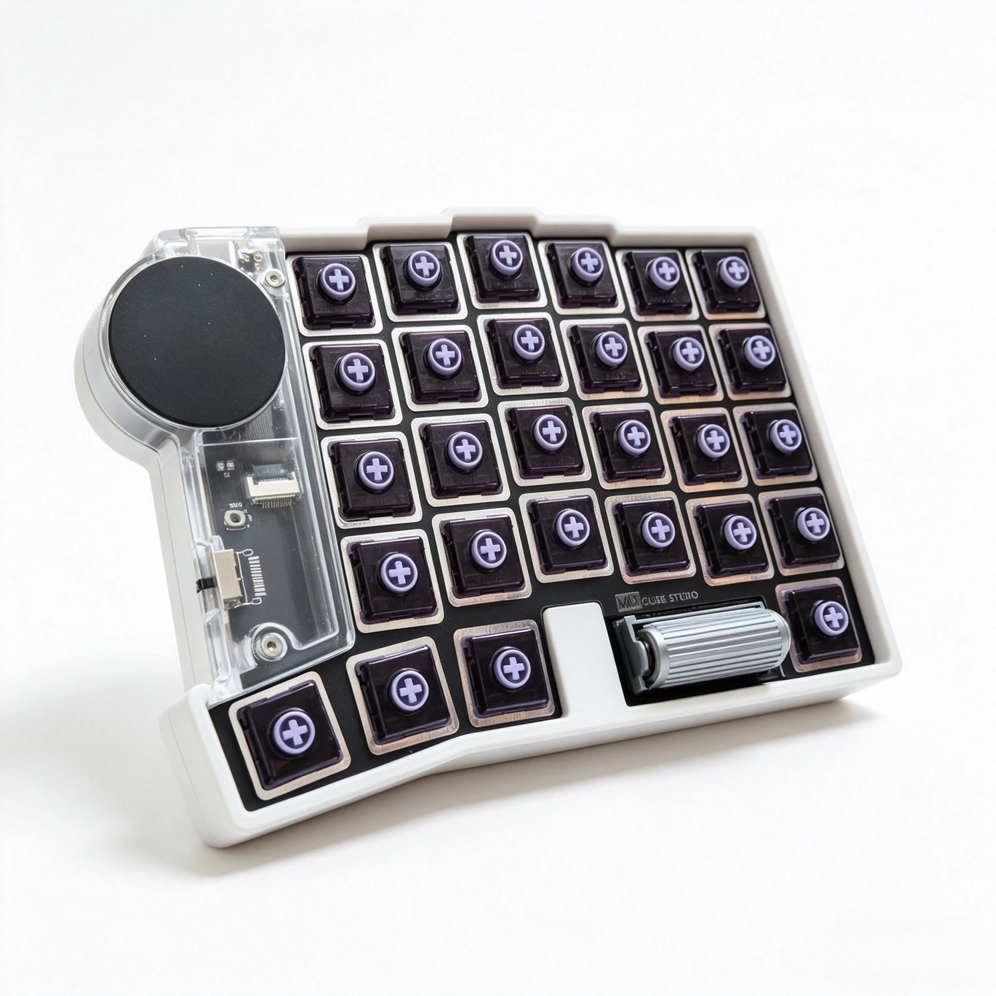 Фото Игровая клавиатура Cirque Touchpad Split Keyboard Mix с настраиваемым корпусом из алюминия CNC, низкопрофильными переключателями Roller Choc V1/MX, возможностью горячей замены, Bluetooth №3