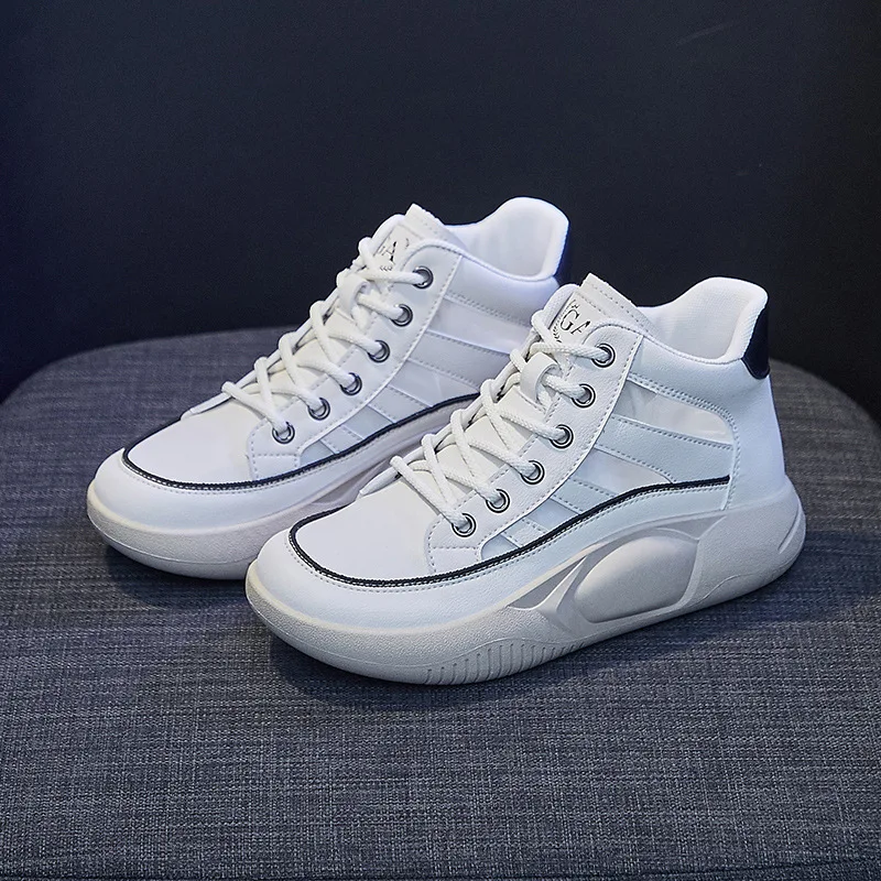 Women's Summer Platform Shoes Fashion Comfortable Lace-up Mesh Sneakers Women's All-match Walking Shoes Casual Shoes for Women