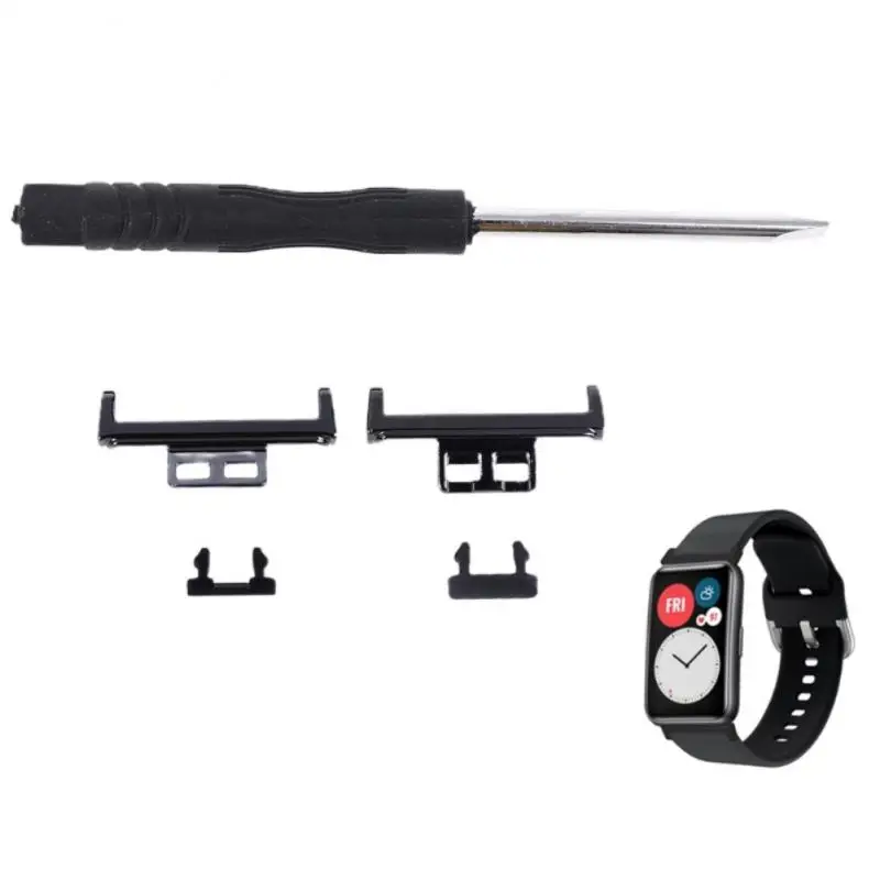 

1 Pair For Huawei Watch Fit Watch Band Adapter 20mm Watch Band Connector Smart Wristband Adapter Connection Accessories