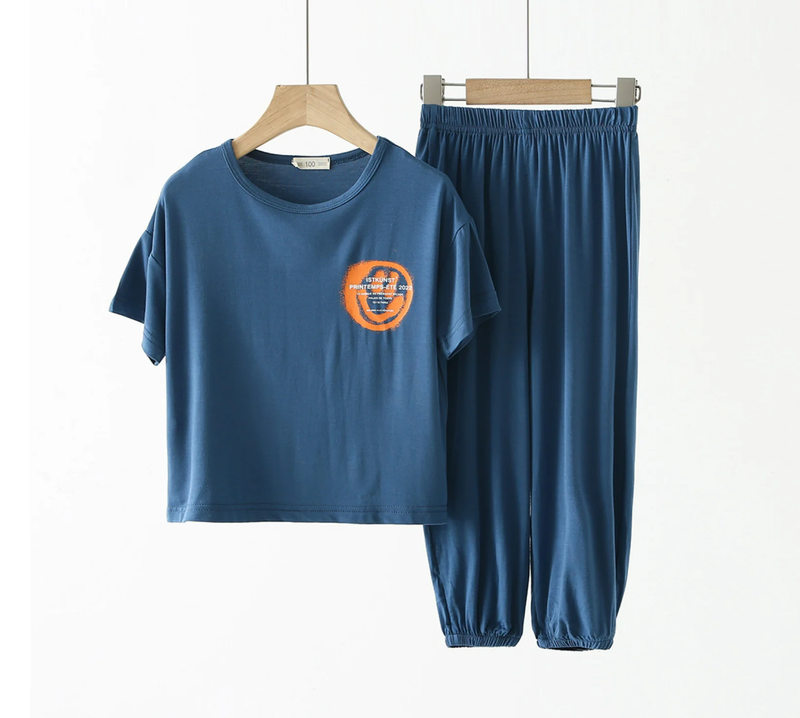 

Spring and summer thin modal boys' and girls' pajamas cartoon new style