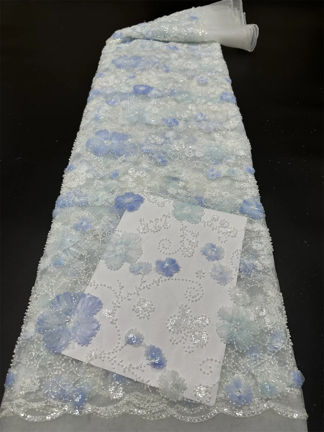 Африканский нигерийский жаккардовый тюль кружевная ткань 2025 г. высокое качество