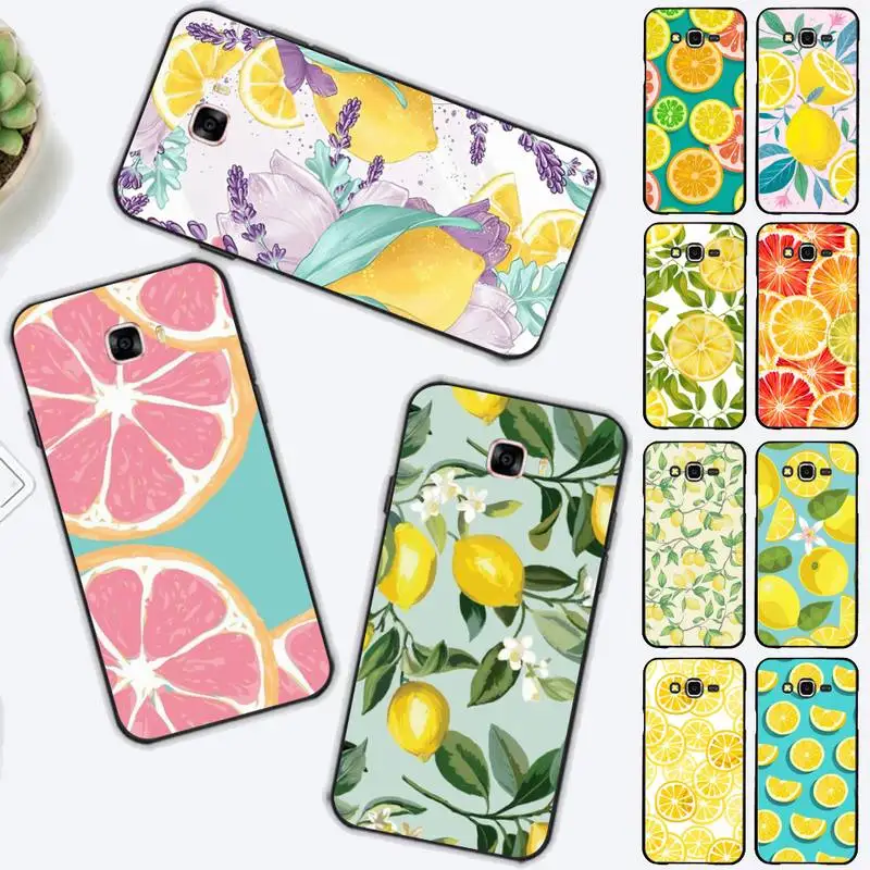 

fruit lemon Phone Case for Samsung J 2 3 4 5 6 7 8 prime plus 2018 2017 2016 core