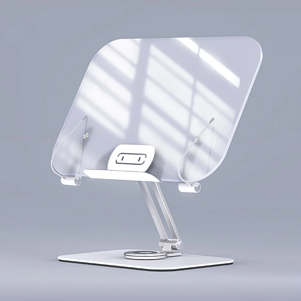 

Складной книжный держатель, книжная полка, вращающаяся на 360 градусов Многофункциональная подставка для чтения книг, регулируемый держател...