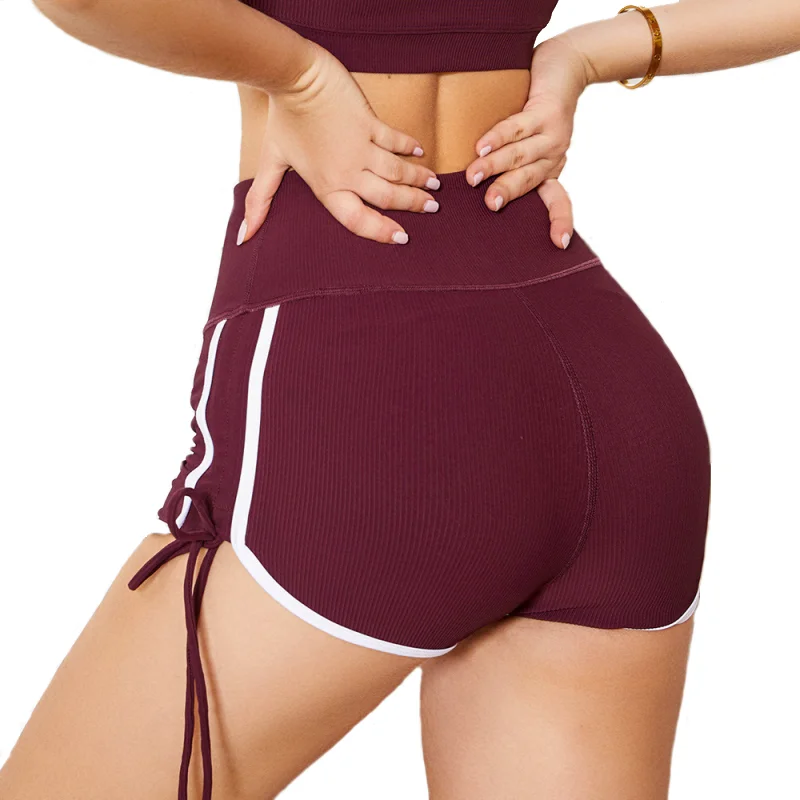 

CUGOAO Sexy Women's Sports High Waist Shorts Athletic Gym Workout Fitness Yoga Leggings Briefs Athletic Breathable