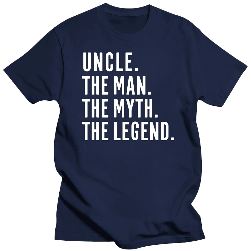 Футболка Uncle The Man Myth Legend модные хлопковые рубашки подарок в стиле панк летняя