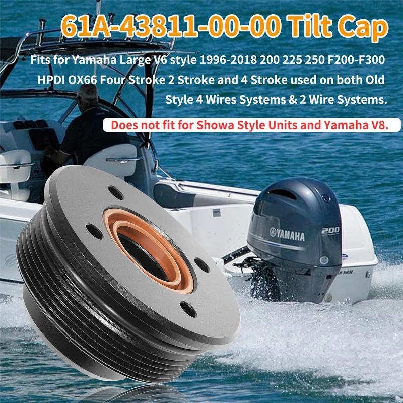 Крышка/сальник наклона с уплотнениями замена для 61A-43811-00-00 подходит Yamaha 200-225-250-300 HP