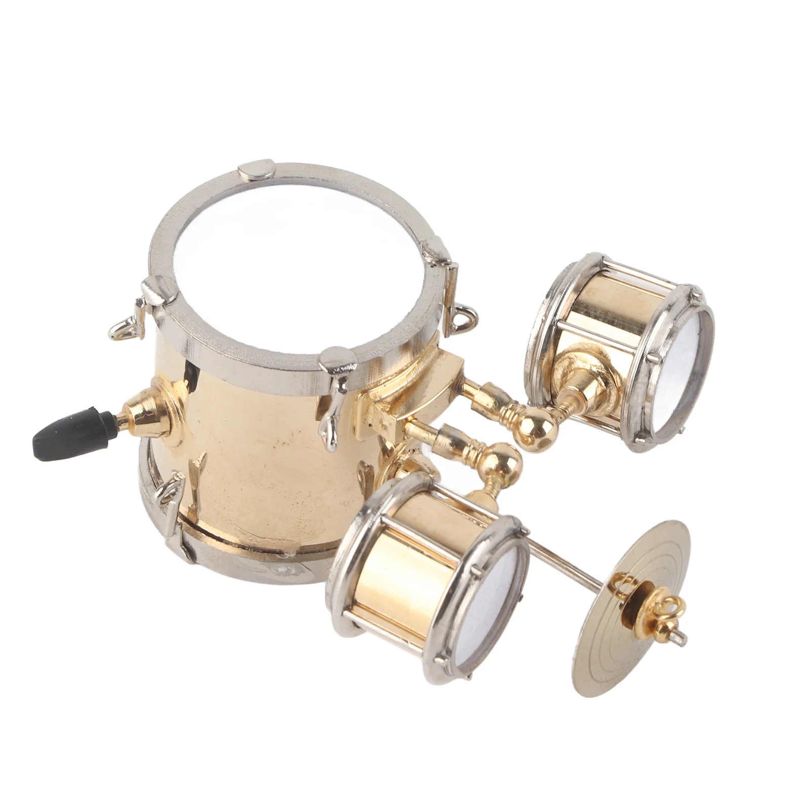 Миниатюрный музыкальный инструмент Реплика барабана набор украшений с красивой