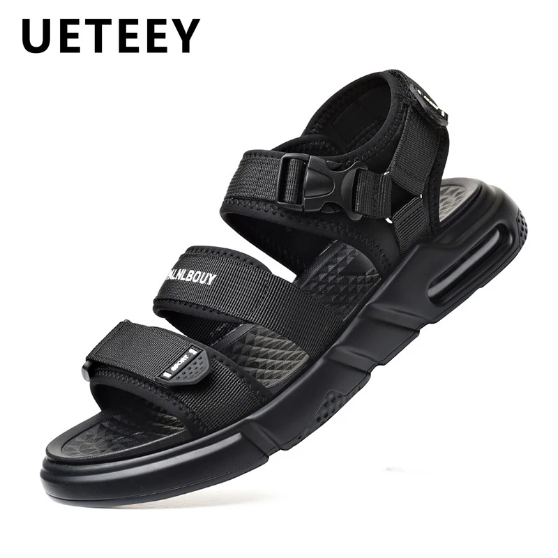 

Fashion Sandals for Men 2022 New Summer Non-Slip Breathable Casual Male Sneakers Outdoor Sports Lightweight Black Beach Shoes