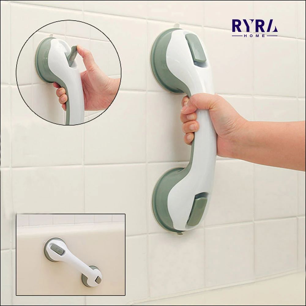 

Anti Slip Safety Helping Handle Bathroom Shower Vacuum Sucker Suction Cup Grab Bar Handle Shower Accessories Support Strong Grip