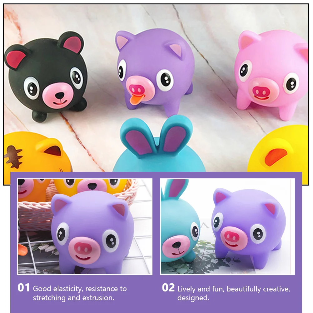 Детские игрушки для хомяков сжимающие тревогу мягкий шарик синий писк с ребенком