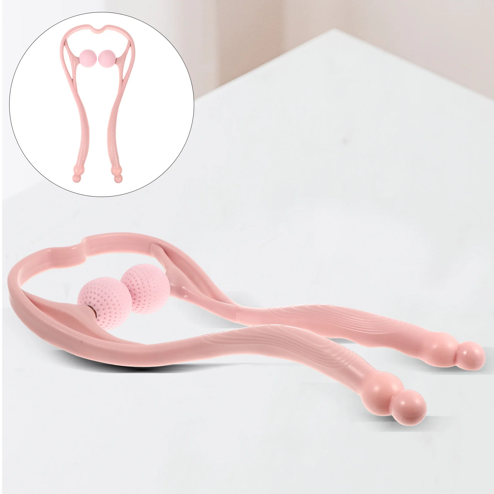 

Dual Pressure Point Roller Neck Manual Cervical Vertebra Roller for Indoor