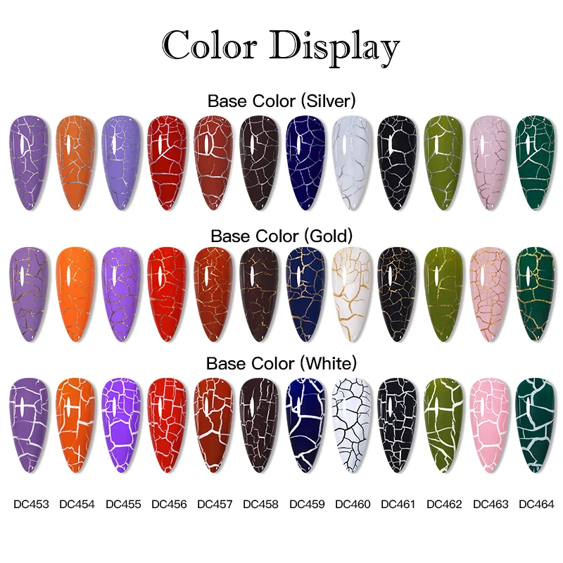 Mtssii 7 мл Crackle Gel Nail Polish Cracking Lacquer Быстросохнущий лак для дизайна ногтей