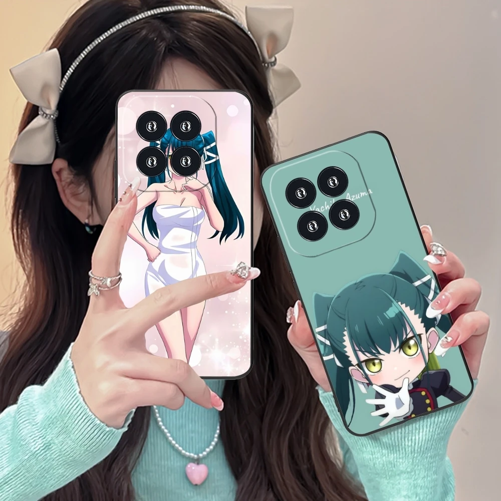 Чехол для телефона chaining Soldier Yachiho Azuma Xiaomi 14 13 12 11 10 9 T Ultra Lite Pro S SE X 5G черный мягкий