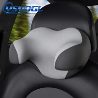 universal car seat headrest pillow rest memory foam car head neck pillow support sleep side head high elastic nylon telescopic