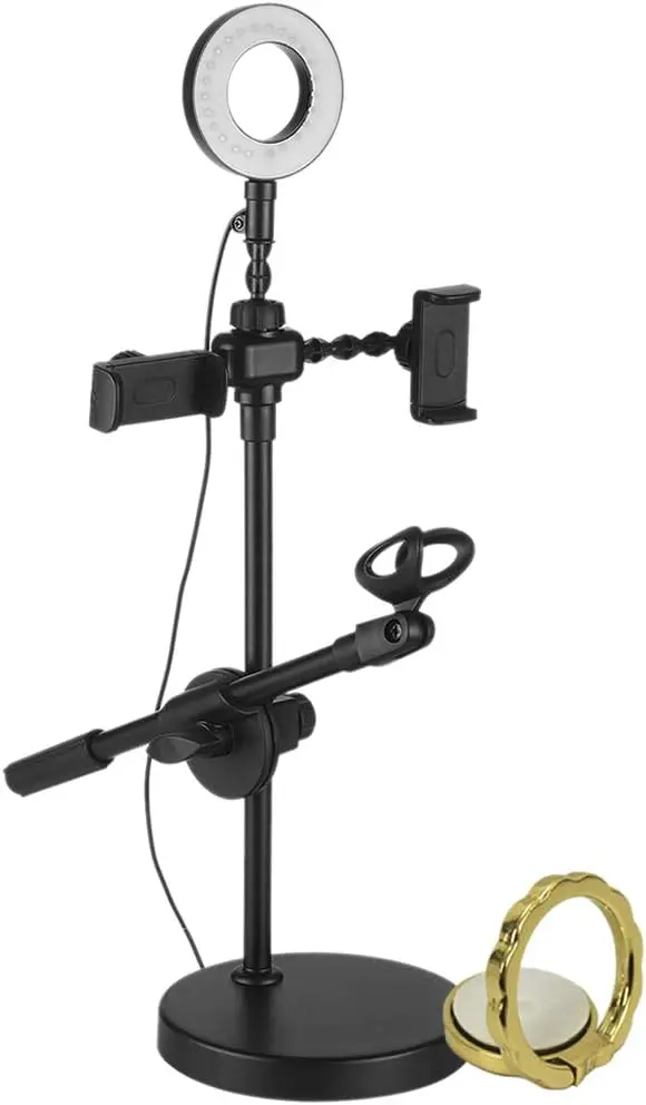 

Iluminador Para 2 Celulares e 1 Microfone CBRN14385