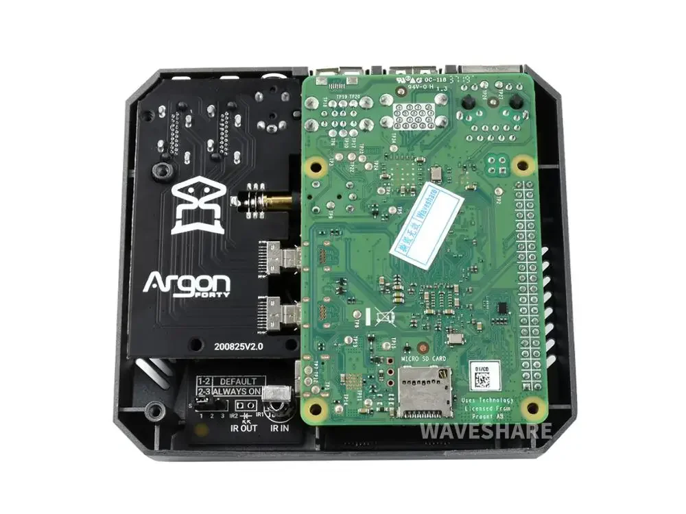 Алюминиевый корпус для Raspberry Pi 4 Argon ONE V2 с безопасной кнопкой питания потрясающий